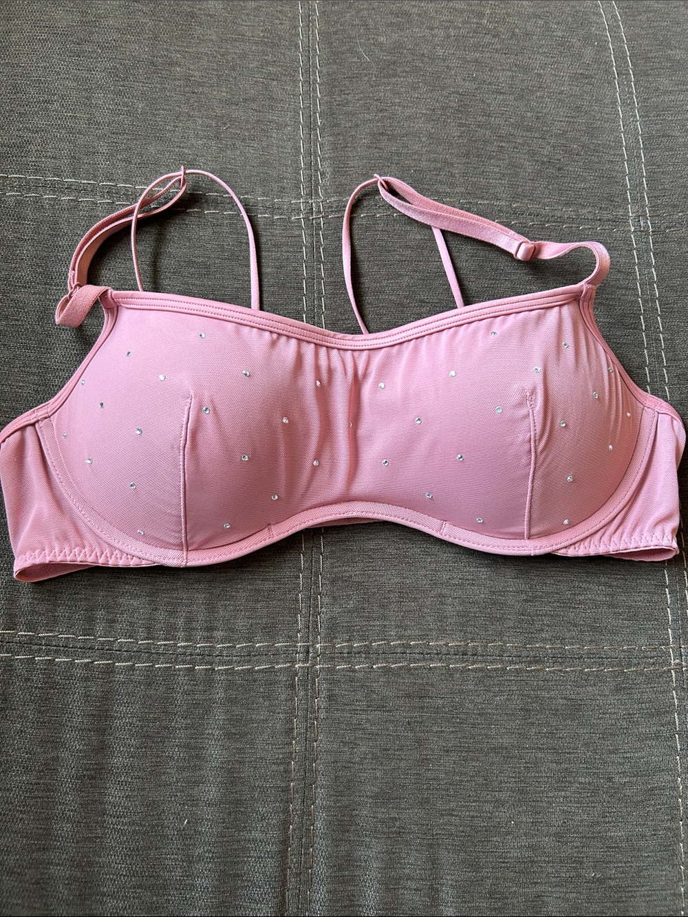 PINK Victoria's Secret  Rhinestone Underwire Bra